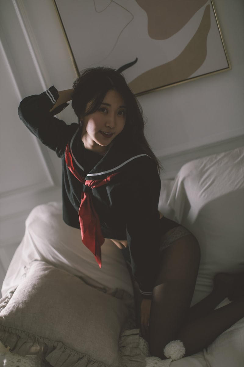 黑川黑丝水手制服4