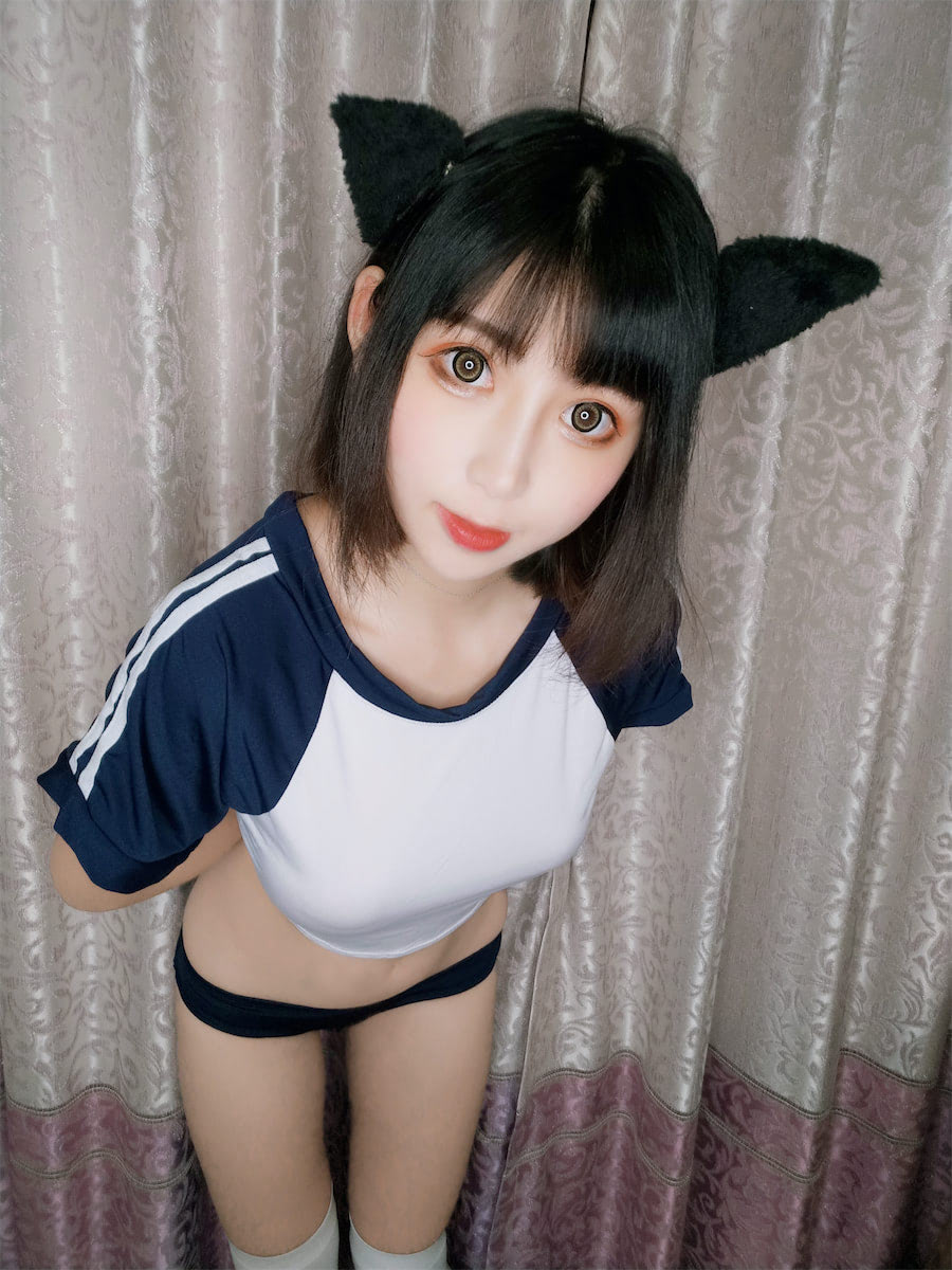 W黑米粥w体操服猫耳1