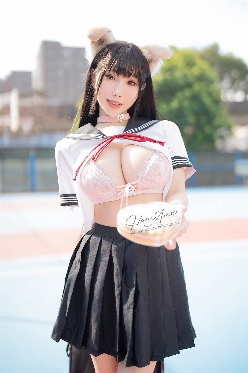 HaneAme柴犬水手服学妹5